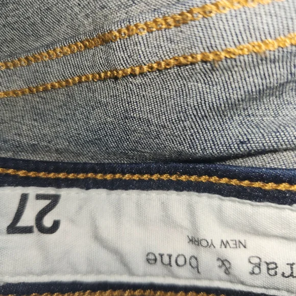 rag & bone Midnight Blue Skinny Jeans - Picture 6 of 7